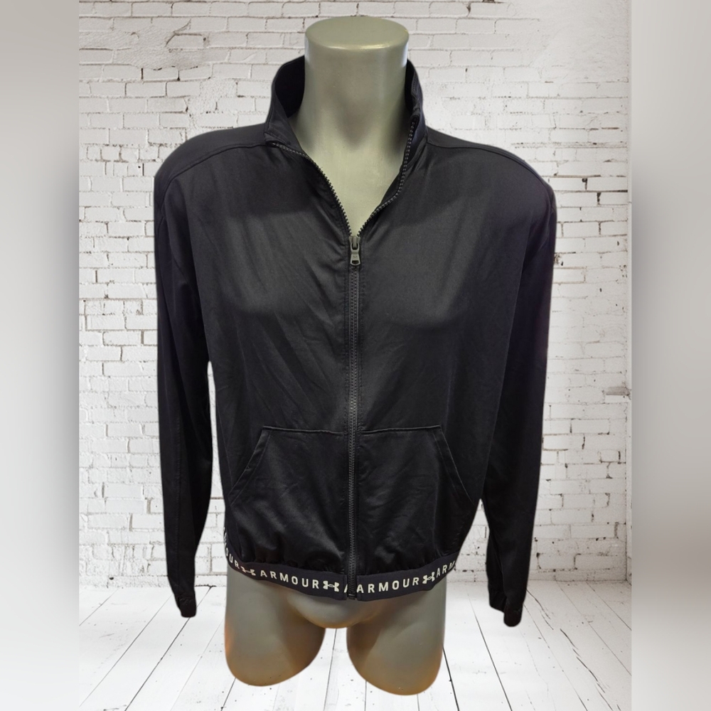 Under Armour HeatGear Black Full Zip-Up Performance Jacket